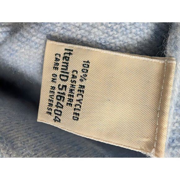 L.L. Bean Women's Size XS/S Respun Cashmere Turtleneck Tunic Sweater Blue - Picture 7 of 11